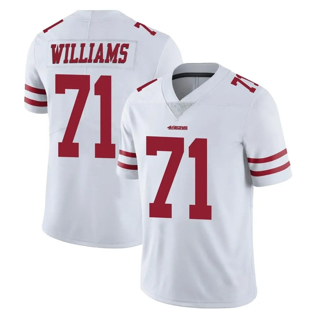 Tuec SF.49ers #71 Trent Williams Player White Limited Vapor Untouchable Home Game Stitched Jerseys