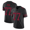 Tuec SF.49ers #77 Dominick Puni Player Black Alternate Limited Vapor Untouchable Home Game Stitched Jerseys