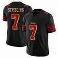 Tuec SF.49ers #7 De'Zhaun Stribling Player Black Limited Rivalries Collection Home Game Stitched Jerseys