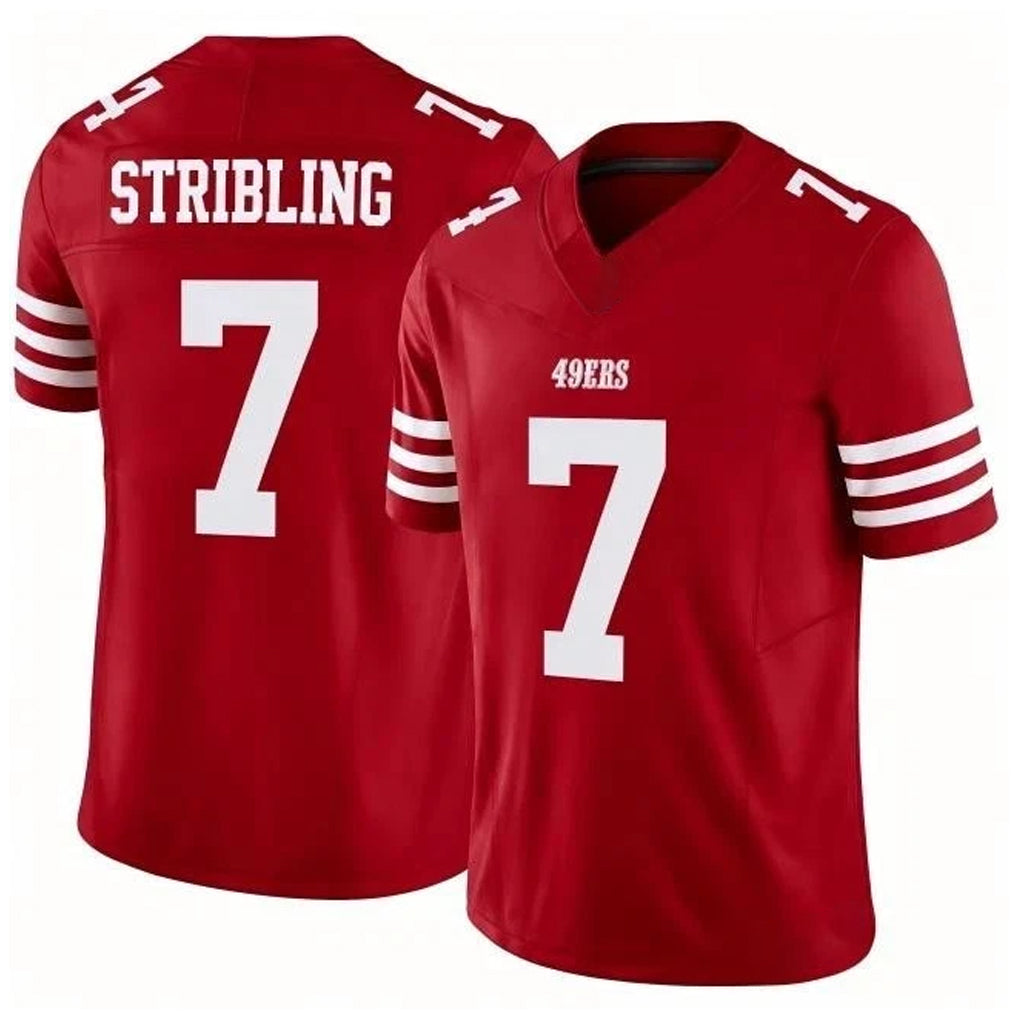 Tuec SF.49ers #7 De'Zhaun Stribling Player Red Limited Vapor F.U.S.E. Home Game Stitched Jerseys