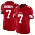 Tuec SF.49ers #7 De'Zhaun Stribling Player Red Limited Vapor F.U.S.E. Home Game Stitched Jerseys