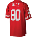 Tuec SF.49ers #80 Jerry Rice Mitchell & Ness Scarlet Big & Tall 1990 Retired Player Replica Stitched Puhic Jersey