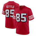 Tuec SF.49ers #85 George Kittle Player Red Limited Alternate Home Game Stitched Jerseys