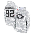 Tuec SF.49ers #92 Osa Odighizuwa Player Arctic Camo Limited Salute to Service Pullover Hoodies Game Stitched Jerseys