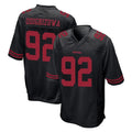 Tuec SF.49ers #92 Osa Odighizuwa Player Black Alternate Home Game Stitched Jerseys