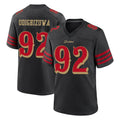 Tuec SF.49ers #92 Osa Odighizuwa Player Black Rivalries Collection Home Game Stitched Jerseys