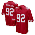 Tuec SF.49ers #92 Osa Odighizuwa Player Red Home Game Stitched Jerseys
