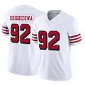Tuec SF.49ers #92 Osa Odighizuwa Player White Limited Alternate Vapor F.U.S.E. Home Game Stitched Jerseys