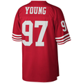 Tuec SF.49ers #97 Bryant Young Mitchell & Ness Scarlet Legacy Replica Jersey