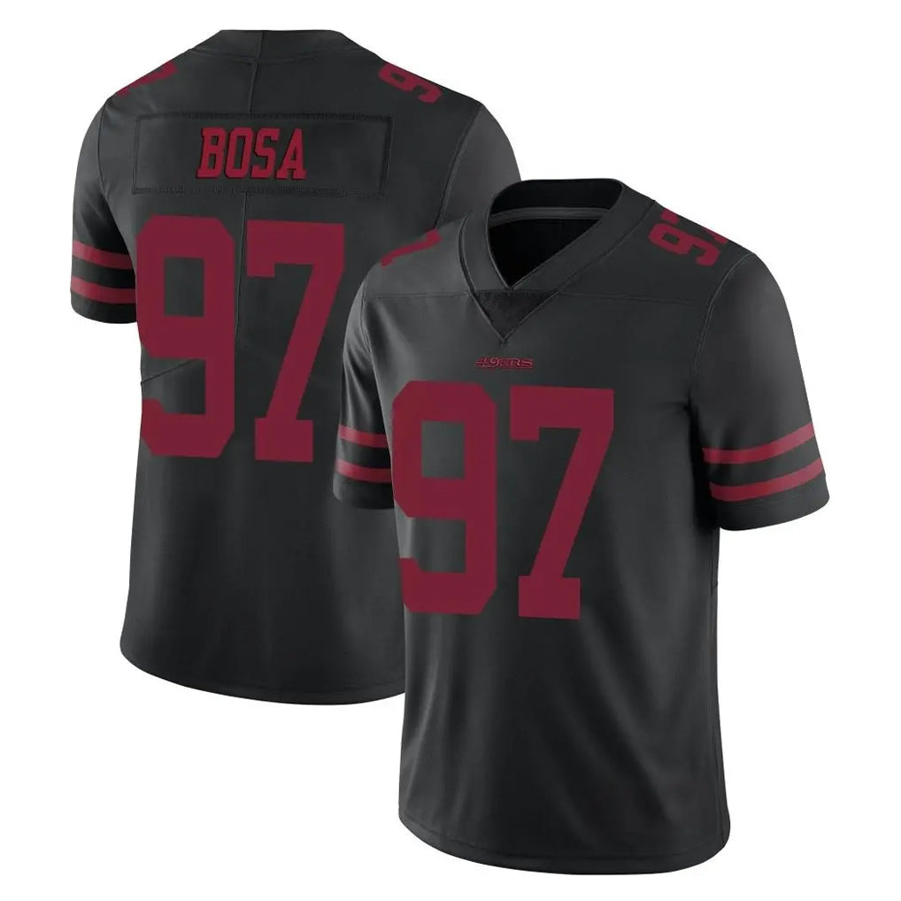 Tuec SF.49ers #97 Nick Bosa Player Black Alternate Limited Vapor Untouchable Home Game Stitched Jerseys