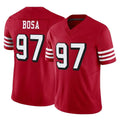Tuec SF.49ers #97 Nick Bosa Player Red Limited Alternate Vapor F.U.S.E. Home Game Stitched Jerseys