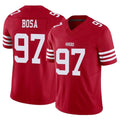 Tuec SF.49ers #97 Nick Bosa Player Red Limited Vapor F.U.S.E. Home Game Stitched Jerseys