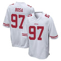 Tuec SF.49ers #97 Nick Bosa Player White Home Game Stitched Jerseys