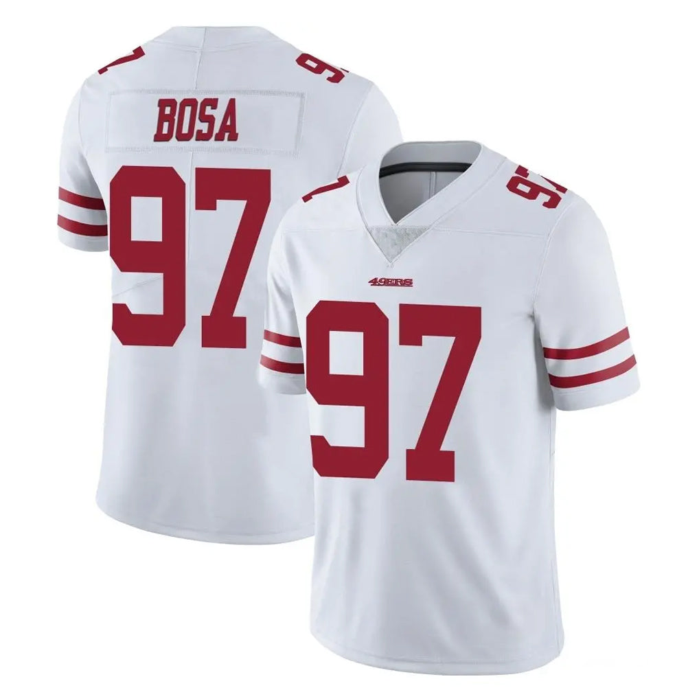 Tuec SF.49ers #97 Nick Bosa Player White Limited Vapor Untouchable Home Game Stitched Jerseys