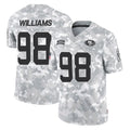 Tuec SF.49ers #98 Mykel Williams Player Arctic Camo Limited Salute To Service Home Game Stitched Jerseys