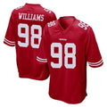 Tuec SF.49ers #98 Mykel Williams Player Red Home Game Stitched Jerseys