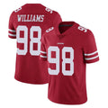 Tuec SF.49ers #98 Mykel Williams Player Red Limited Vapor Untouchable Home Game Stitched Jerseys