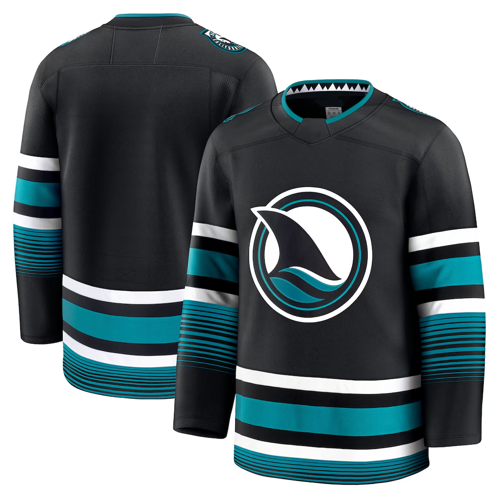 Tuec S.Jose Sharks Black Alternate Premium Jerseys