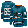 Tuec S.Jose Sharks #65 Jacob Trouba Teal Home Breakaway Jerseys
