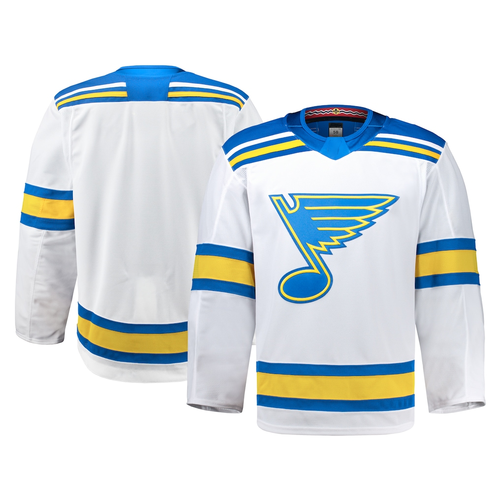 Tuec St.L.Blues White Away Authentic Pro Jerseys