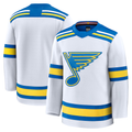 Tuec St.L.Blues White Away Premium Jerseys