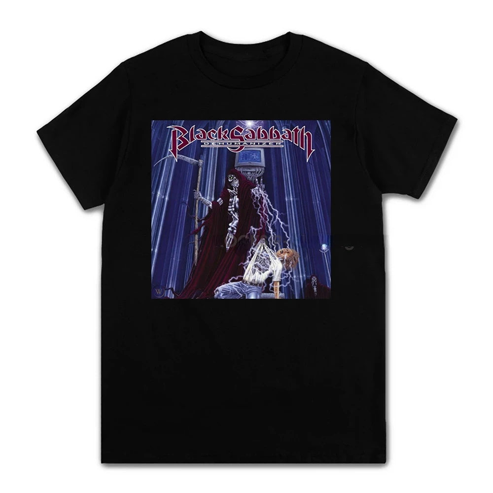 Cheap T-shirt Jerseys Black Metal Rock Band T shirt Men Women Fashion Casual Graphic Short Sleeve Short Sleeve Plus Size T Shirt Unisex 62474