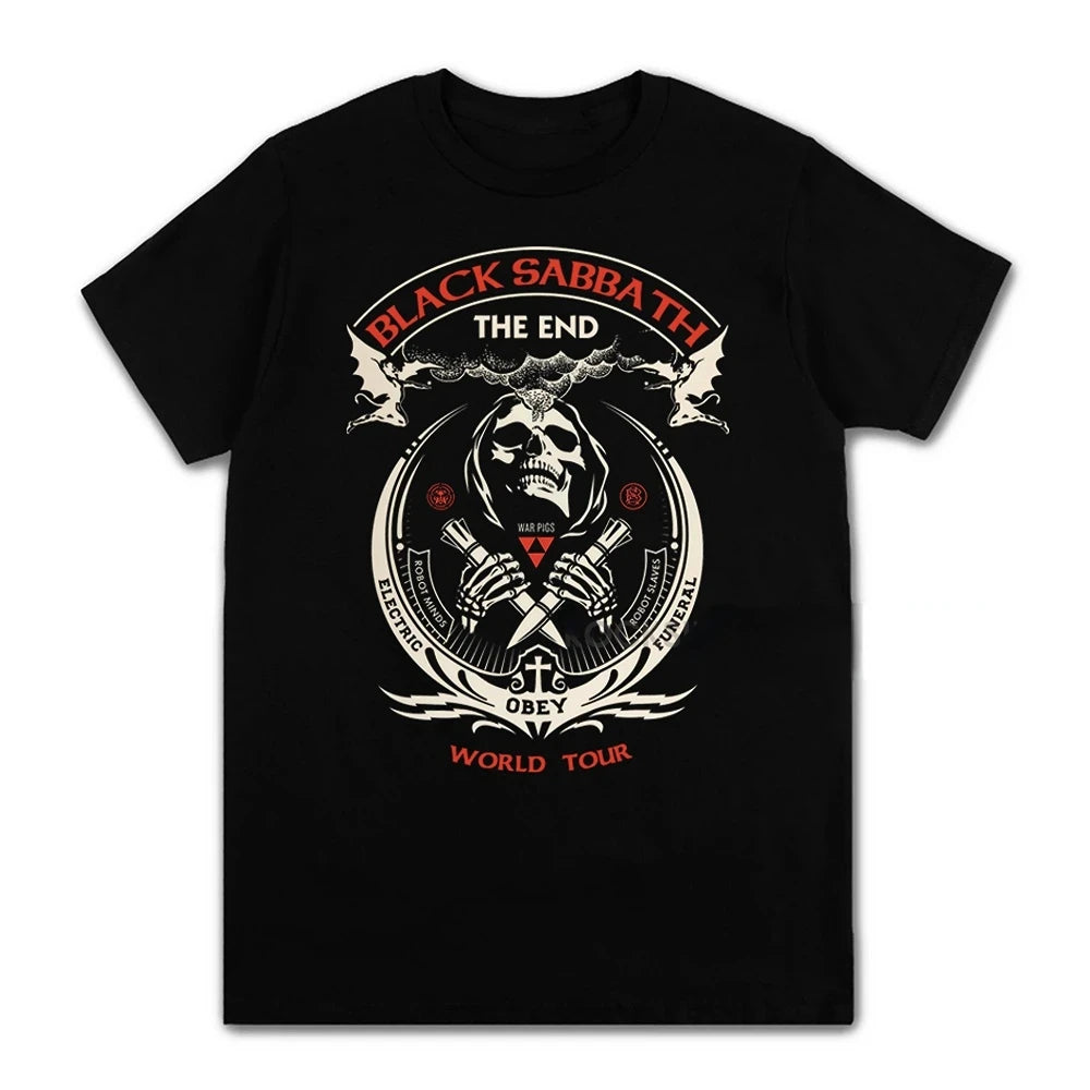 Cheap T-shirt Jerseys Black Metal Rock Band T shirt Men Women Fashion Casual Graphic Short Sleeve Short Sleeve Plus Size T Shirt Unisex 62474