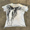 Cheap T-shirt Jerseys 91s High Street Shirts Women Graphic Print Oversized T Shirt Harajuku Gothic Round Neck Cotton Short Sleeve Tops New