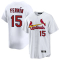tuec St. Louis Cardinals #15 Jose Fermin Player White Home Game Stitched Jerseys