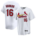 tuec St. Louis Cardinals #16 Nolan Gorman Player White Home Game Stitched Jerseys