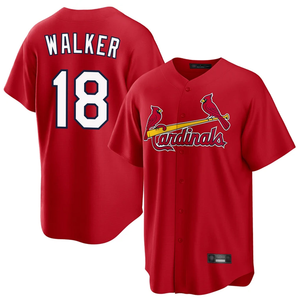 tuec St. Louis Cardinals #18 Jordan Walker Player Red Home Game Stitched Jerseys