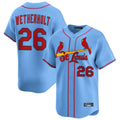 tuec St. Louis Cardinals #26 JJ Wetherholt Player Light Blue Home Limited Stitched Jerseys