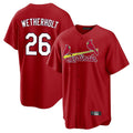 tuec St. Louis Cardinals #26 JJ Wetherholt Player Red Home Game Stitched Jerseys