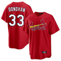 tuec St. Louis Cardinals #33 Brendan Donovan Player Red Home Game Stitched Jerseys
