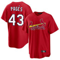 tuec St. Louis Cardinals #43 Pedro Pages Player Red Home Game Stitched Jerseys