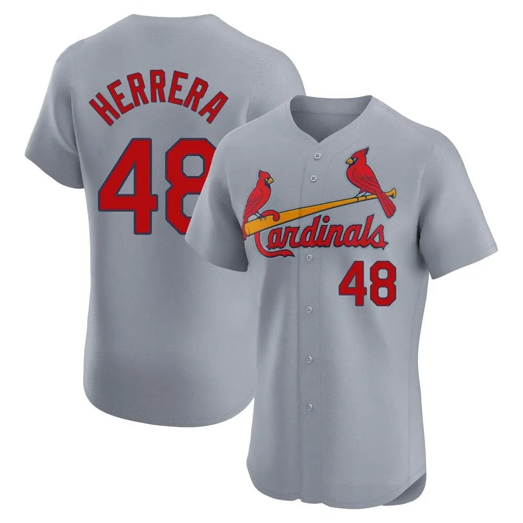 tuec St. Louis Cardinals #48 Ivan Herrera Player Gray Home Limited Elite Stitched Jerseys