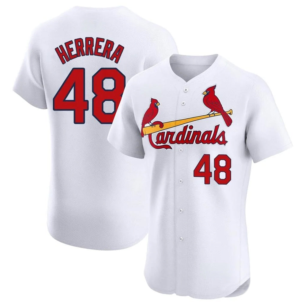 tuec St. Louis Cardinals #48 Ivan Herrera Player White Home Limited Elite Stitched Jerseys