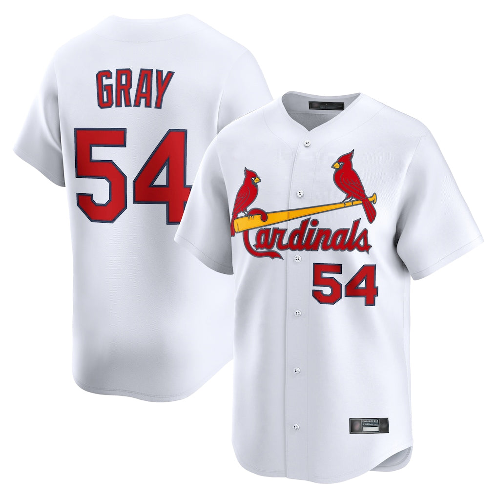 tuec St. Louis Cardinals #54 Sonny Gray Player White Home Limited Stitched Jerseys