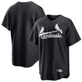 tuec St. Louis Cardinals Blank Player Black Cooperstown Collection Limited Stitched Jerseys