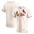 tuec St. Louis Cardinals Blank Player Cream Home Limited Elite Stitched Jerseys