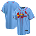 tuec St. Louis Cardinals Blank Player Light Blue Home Limited Game Stitched Jerseys