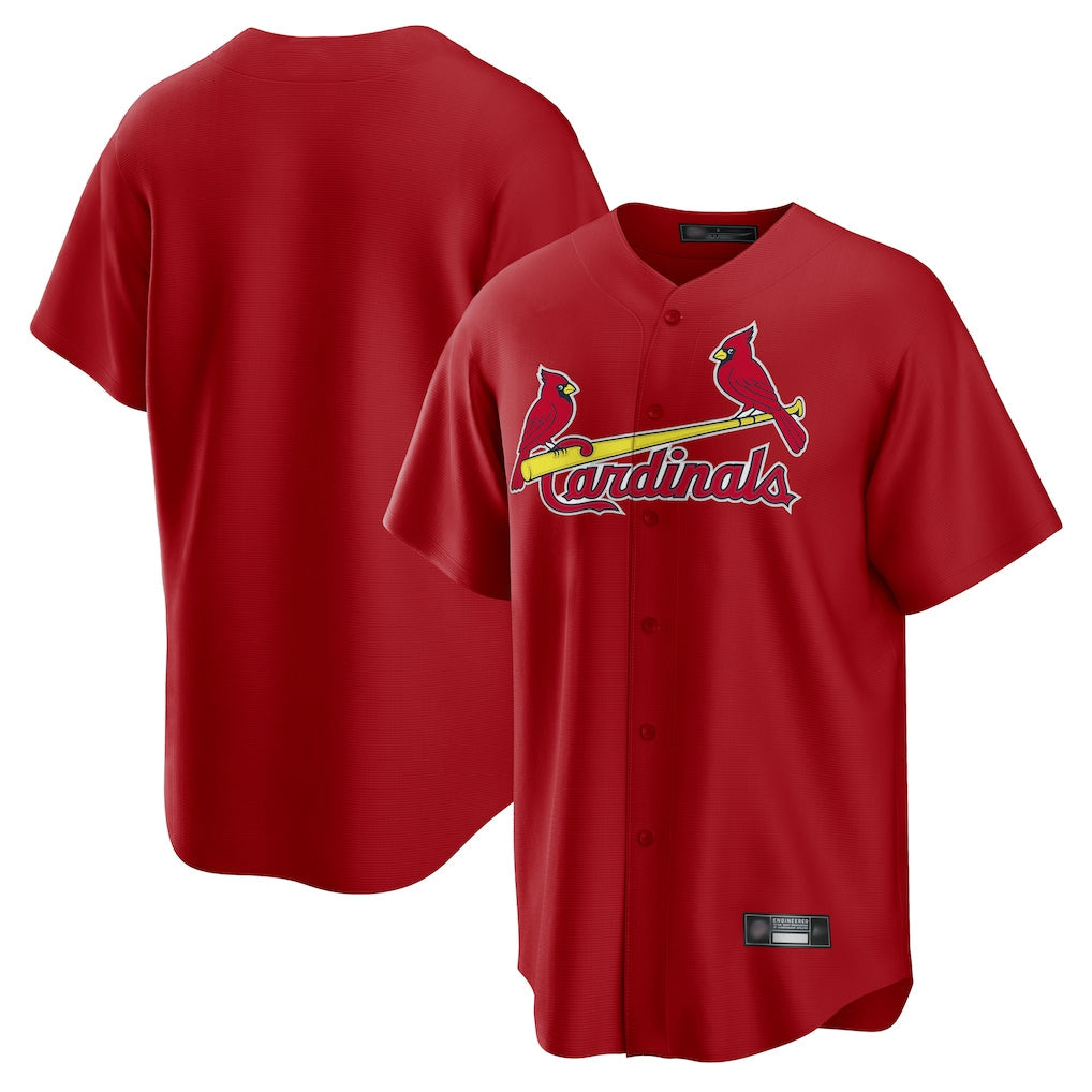 tuec St. Louis Cardinals Blank Player Red Home Game Stitched Jerseys