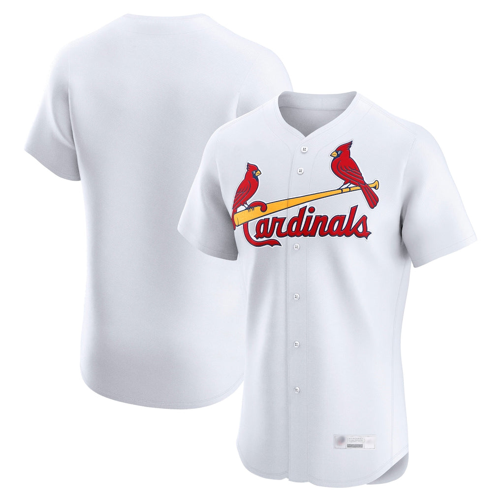tuec St. Louis Cardinals Blank Player White Home Limited Elite Stitched Jerseys
