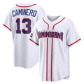 tuec T.Bay Rays #13 Junior Caminero Player White 2026 World Classic Limited Stitched Jerseys