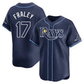 tuec T.Bay Rays #17 Jake Fraley Player Navy Home Limited Stitched Jerseys