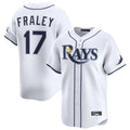 tuec T.Bay Rays #17 Jake Fraley Player White Home Limited Stitched Jerseys