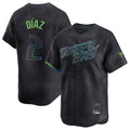 tuec T.Bay Rays #2 Yandy Diaz Player Black City Connect Home Limited Stitched Jerseys