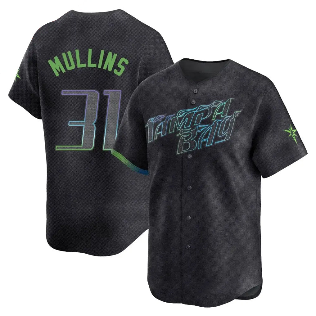 tuec T.Bay Rays #31 Cedric Mullins Player Black City Connect Home Limited Stitched Jerseys
