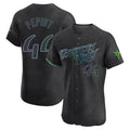 tuec T.Bay Rays #44 Ryan Pepiot Player Black City Connect Home Limited Elite Stitched Jerseys