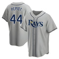 tuec T.Bay Rays #44 Ryan Pepiot Player Gray Home Game Stitched Jerseys